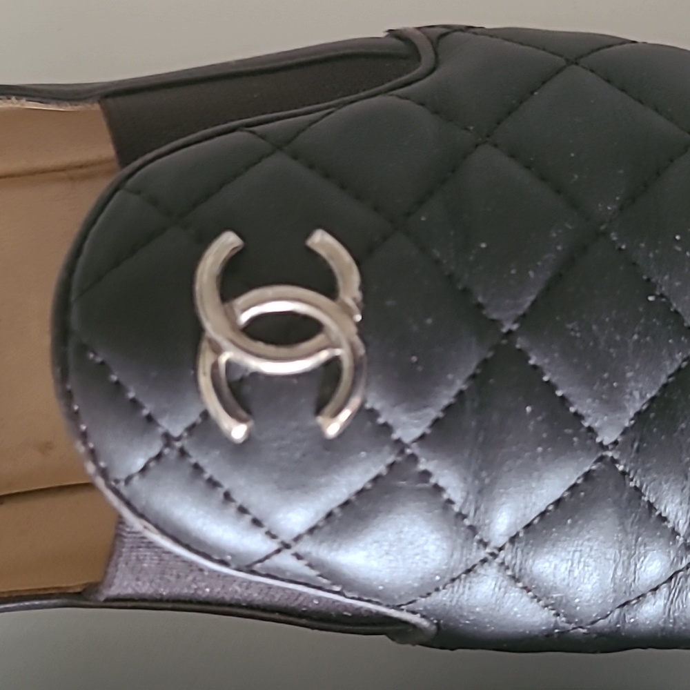 CHANEL Brown Quilted Loafers - Picture 3 of 7